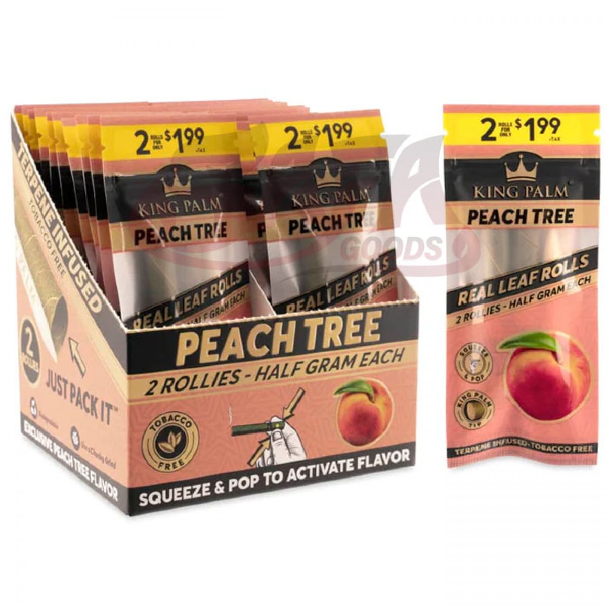King Palm - FLAVORED Rollie Size 20CT/2PK